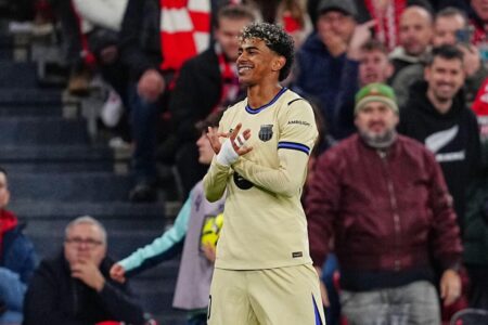 لامين يامال يوجه رسالة لجمهور برشلونة بعد مباراة أتلتيكو مدريد في دوري الأبطال